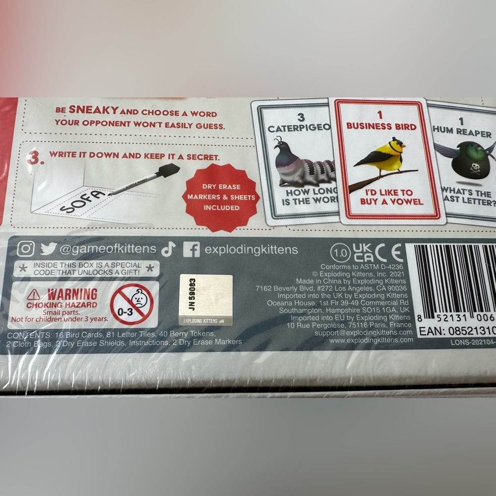 A Little Wordy Game by Exploding Kittens - Picture 13 of 13